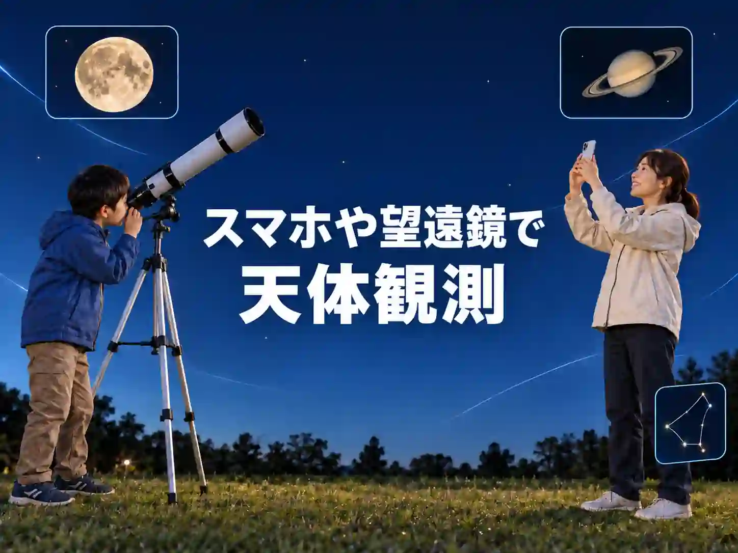 星空観察会 ～秋の星座と月・土星～