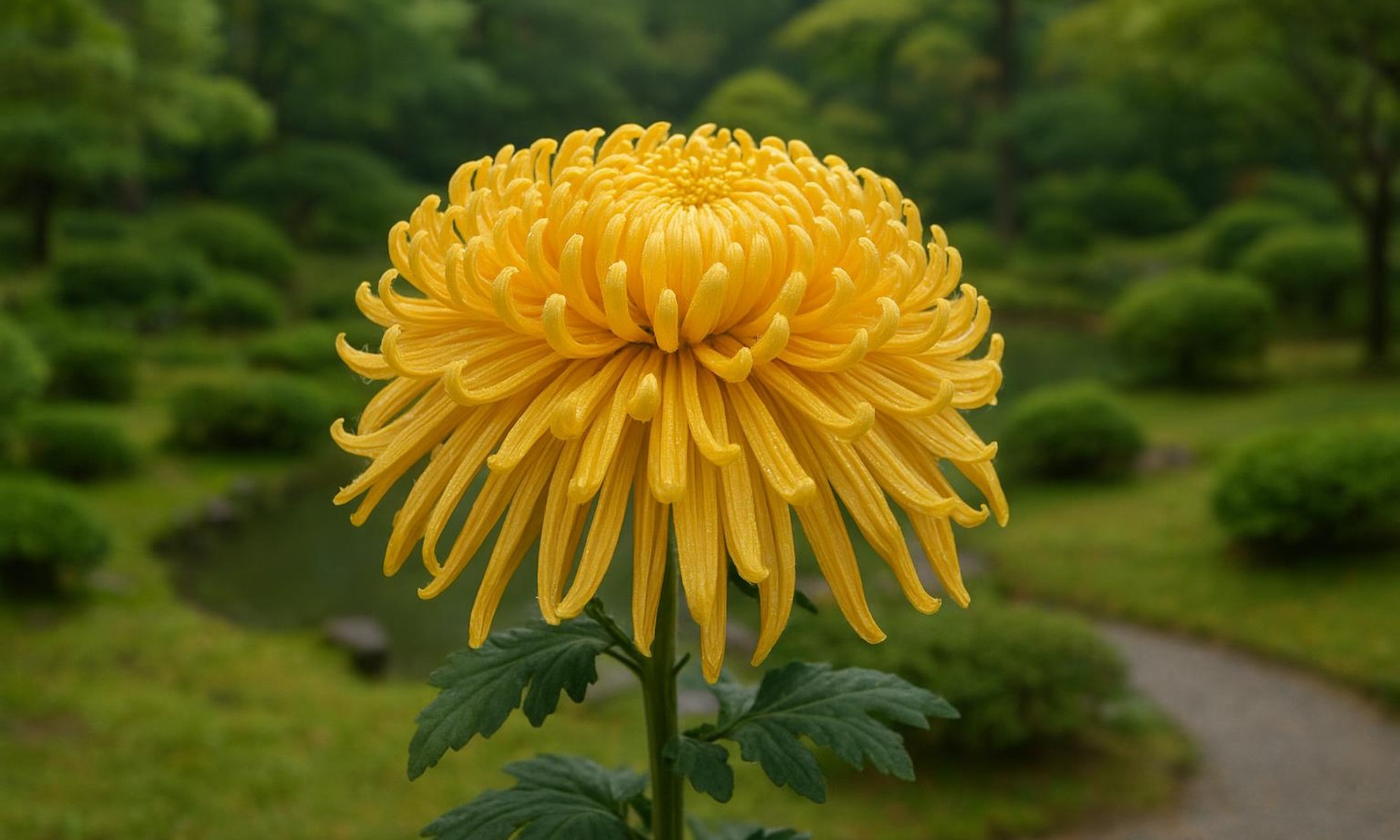 菊花壇解説展