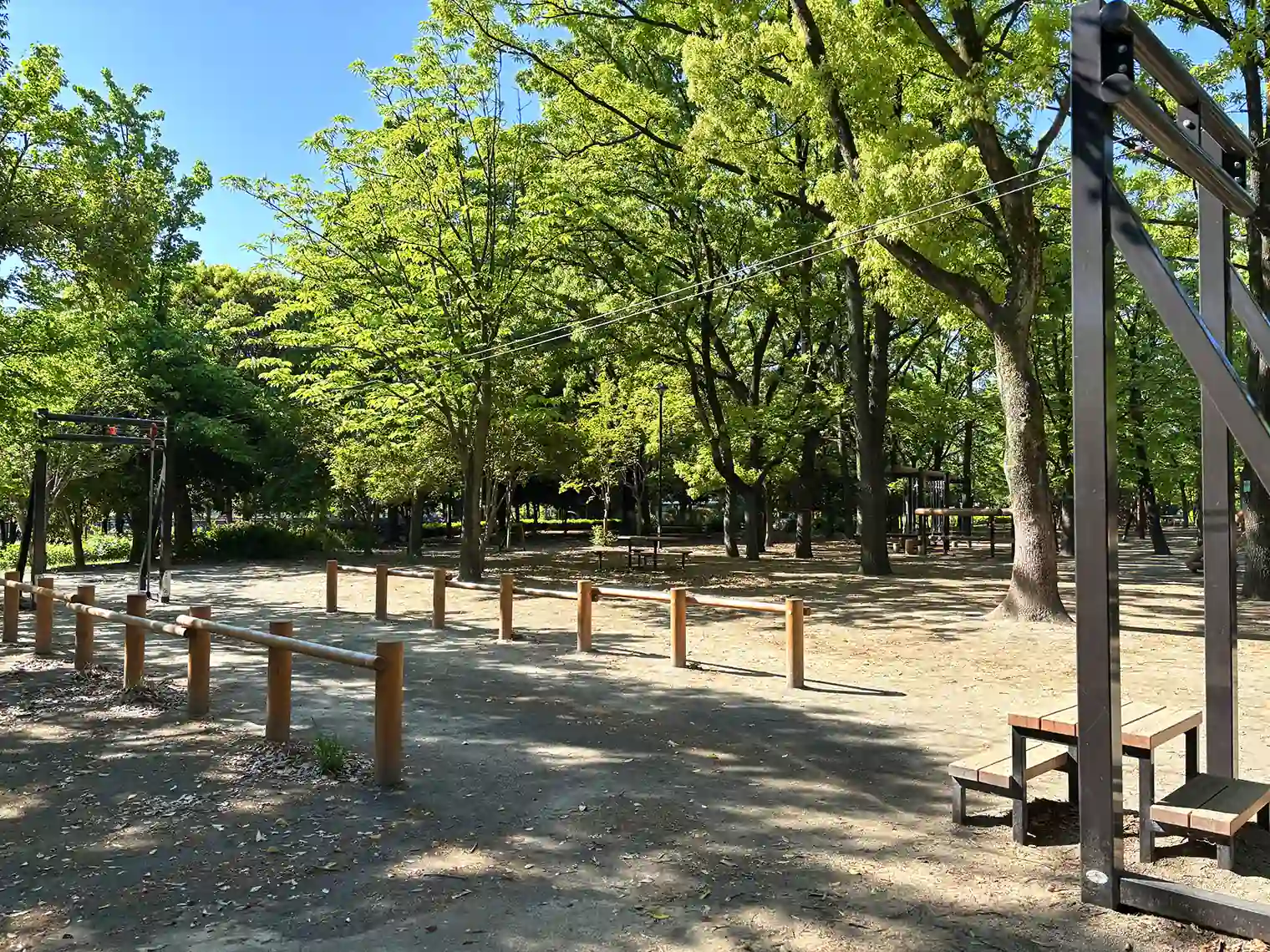 南の冒険広場の遊具