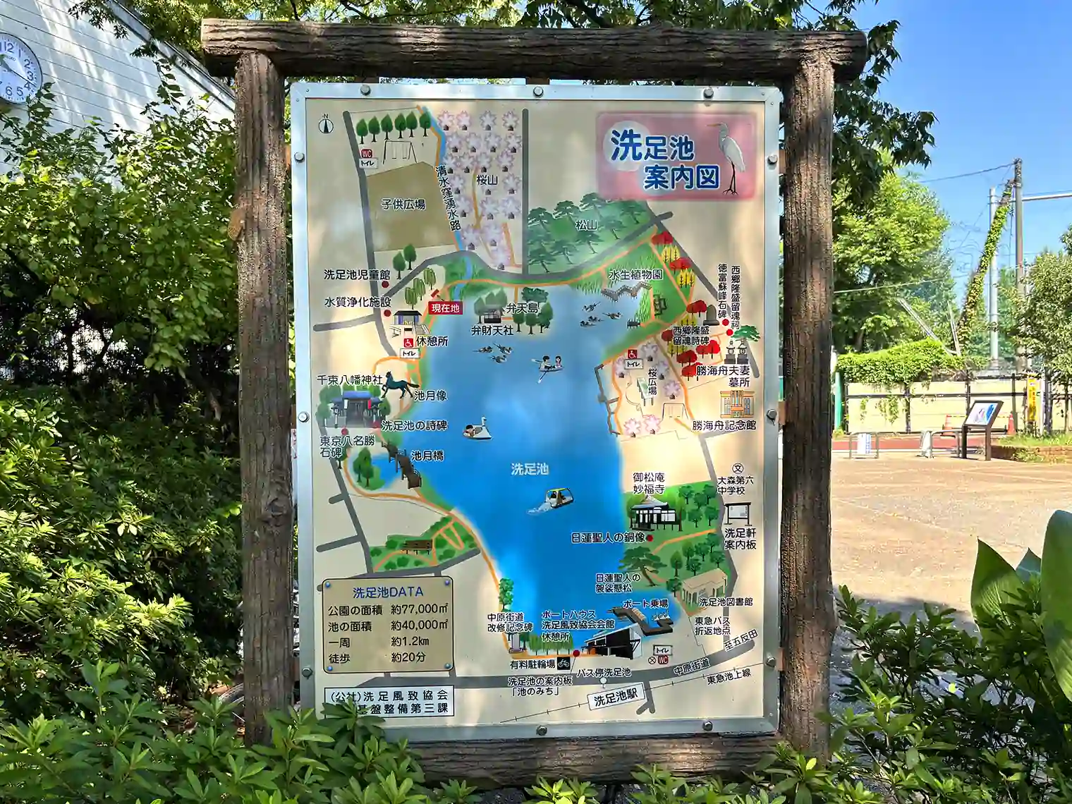 洗足池公園マップ