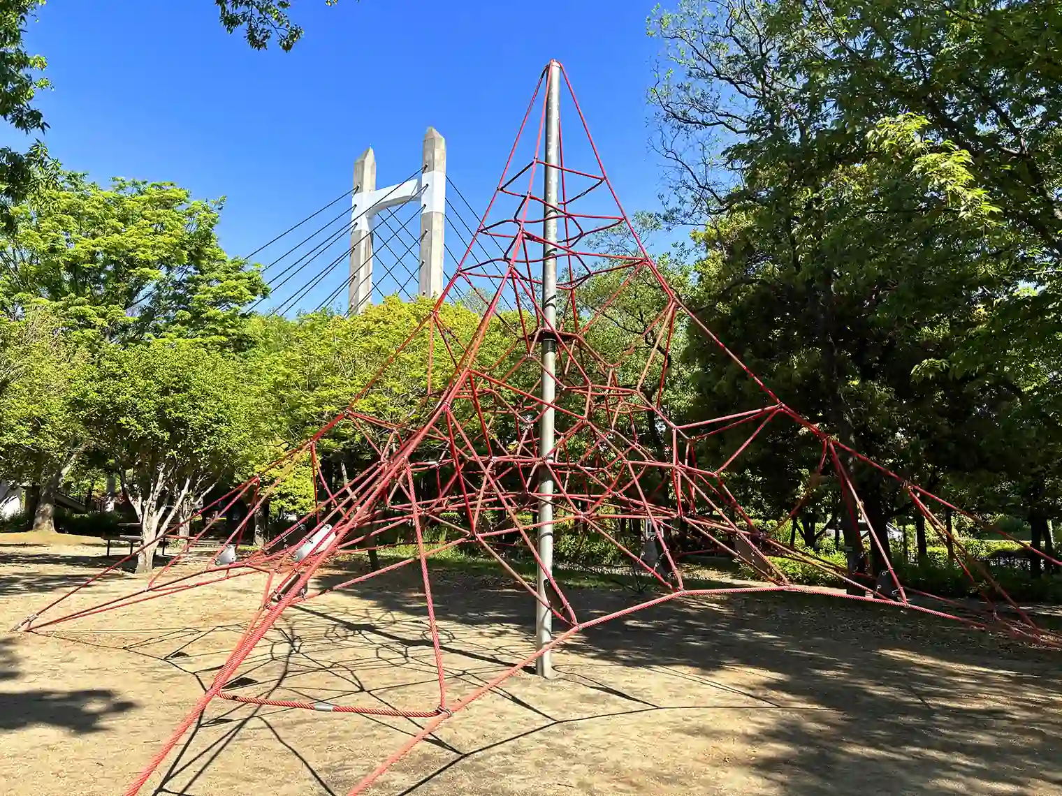 南の冒険広場の遊具