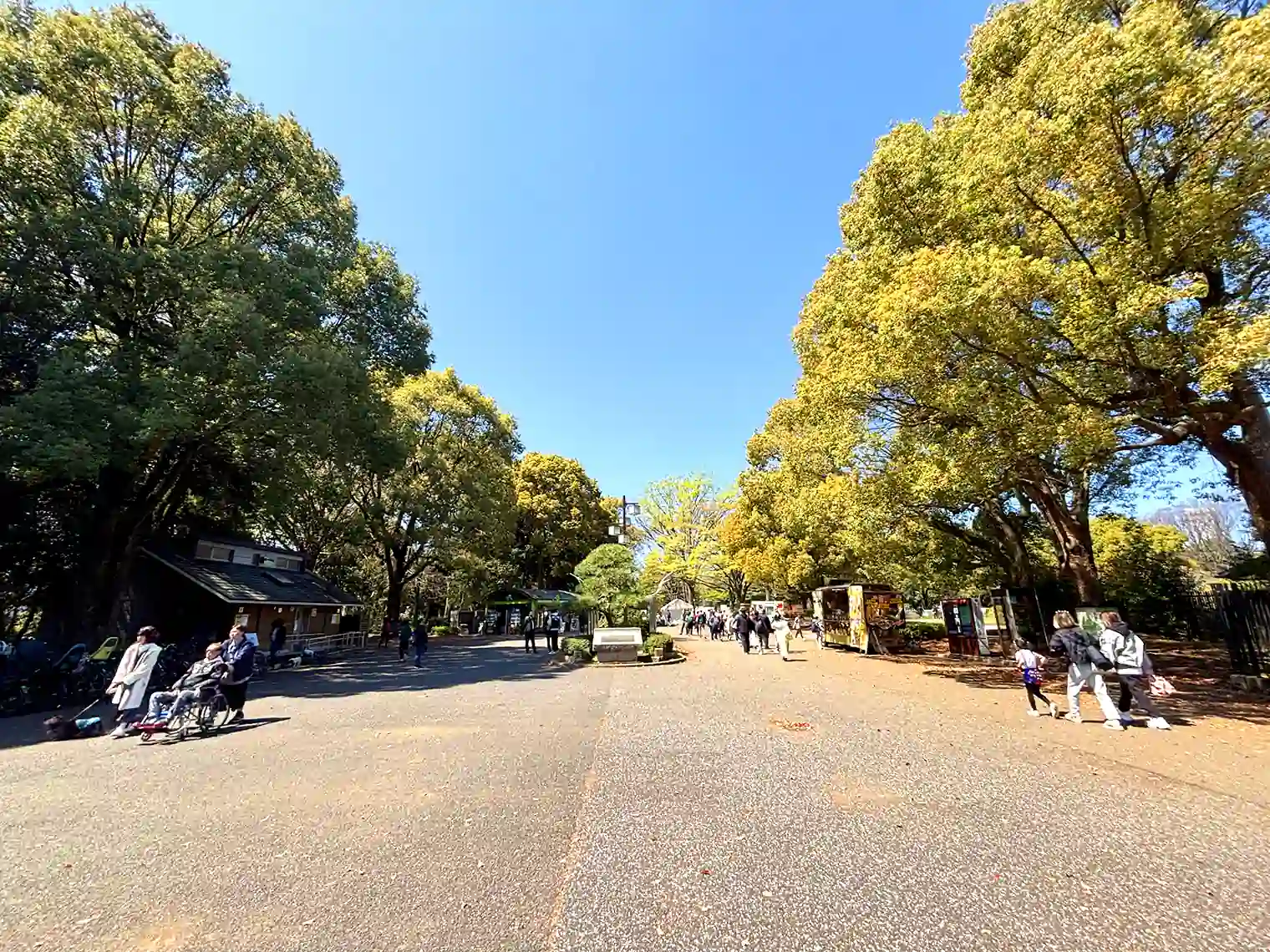 原宿門からの遊歩道