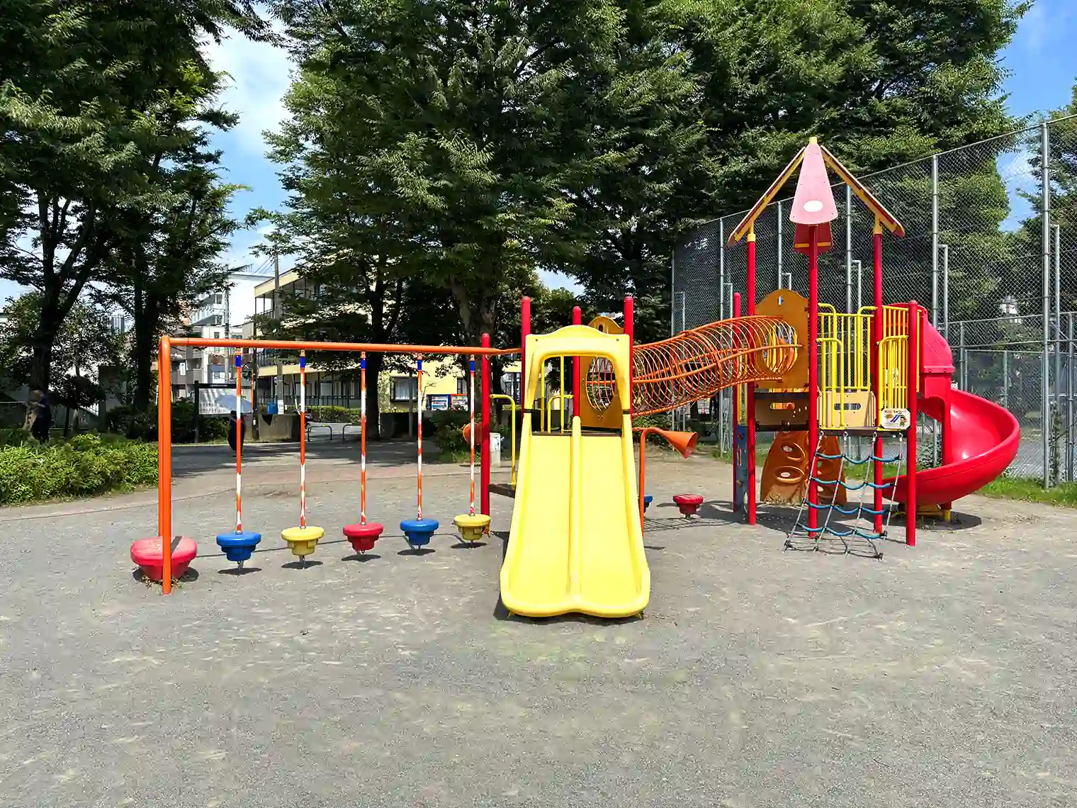 冒険広場の複合遊具