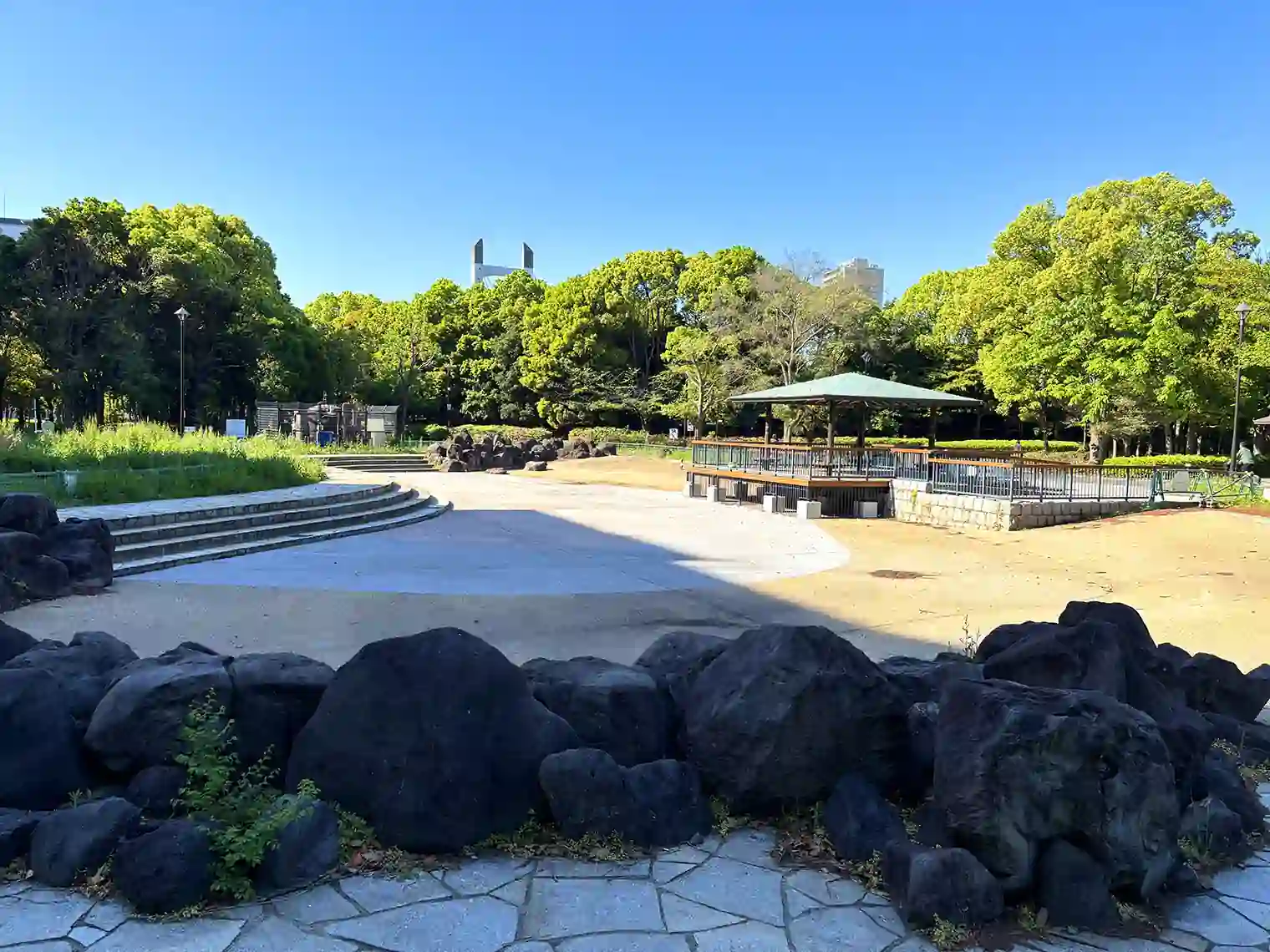 北の冒険広場の徒渉池