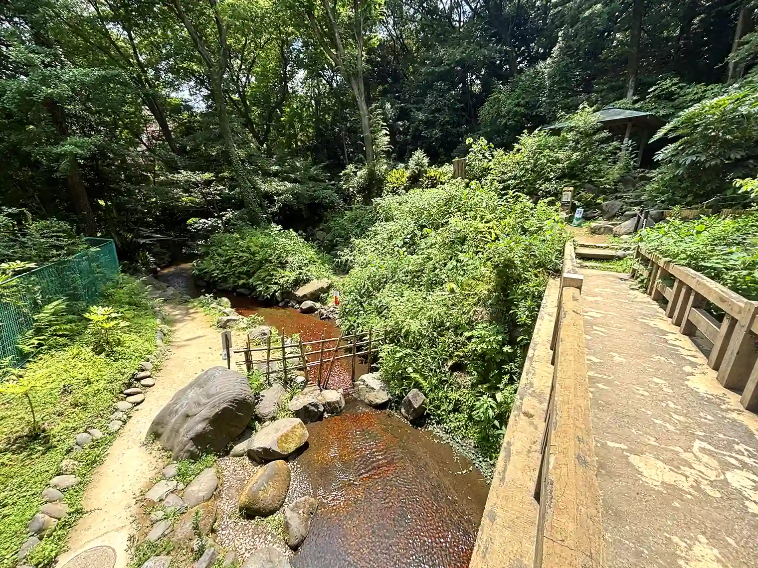 渓流と擬石橋