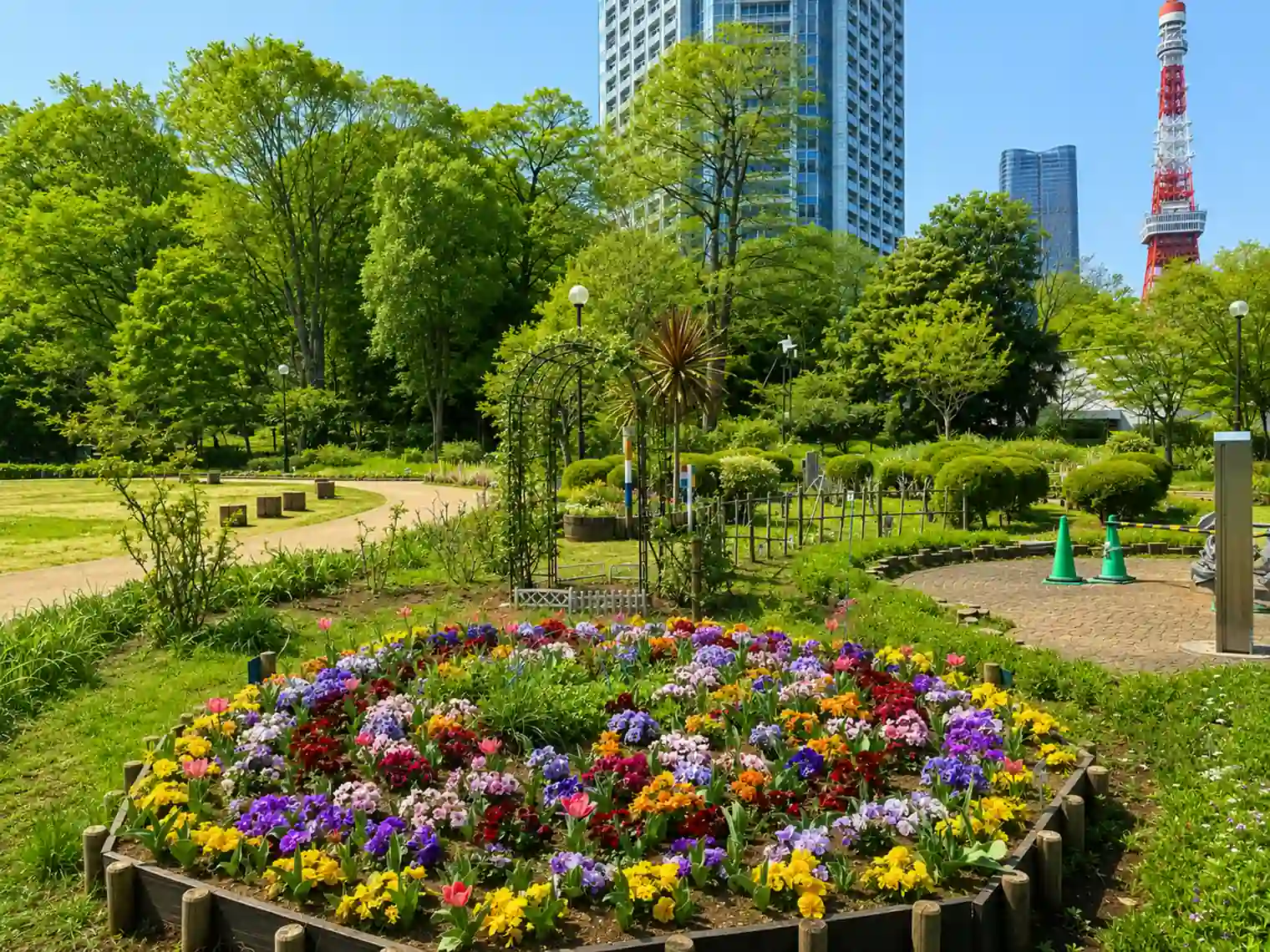 花壇（1号地）