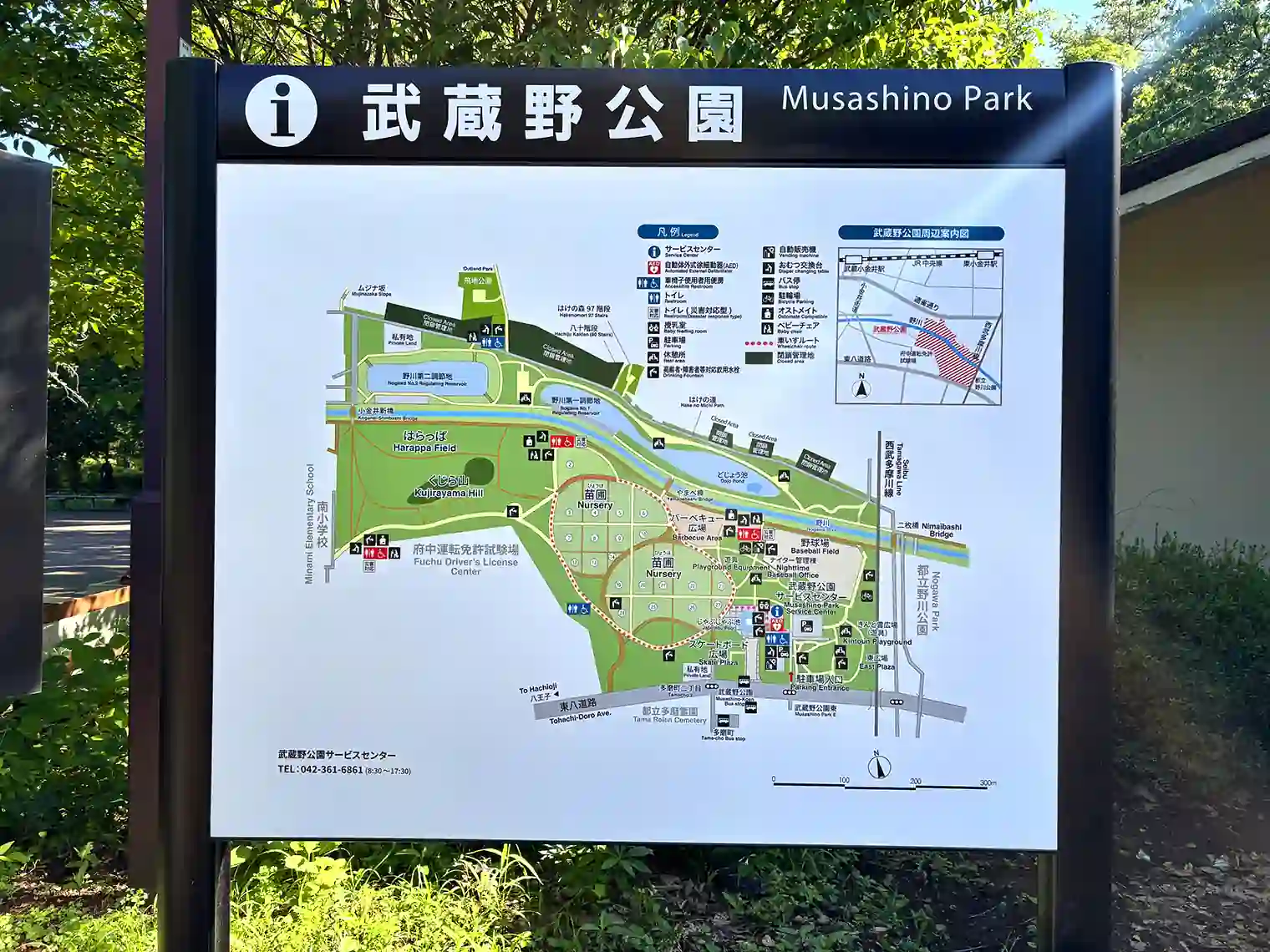 武蔵野公園マップ