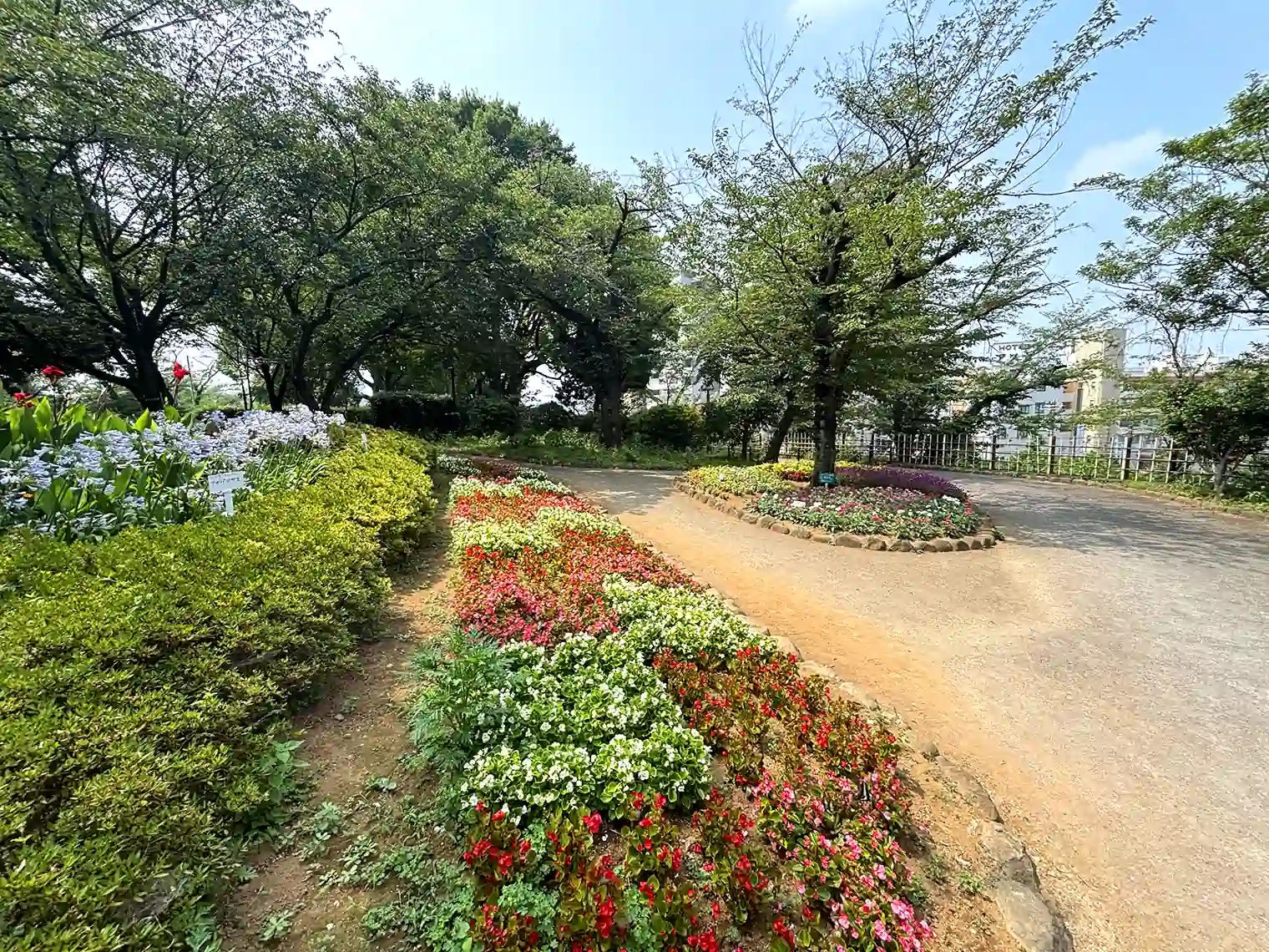 あすかパークレール・山頂駅前の花壇