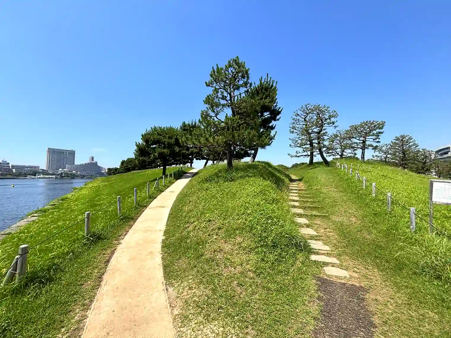 台場公園に向かう遊歩道