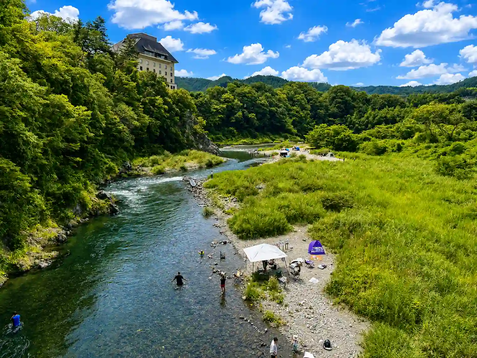 柳淵橋から見る多摩川